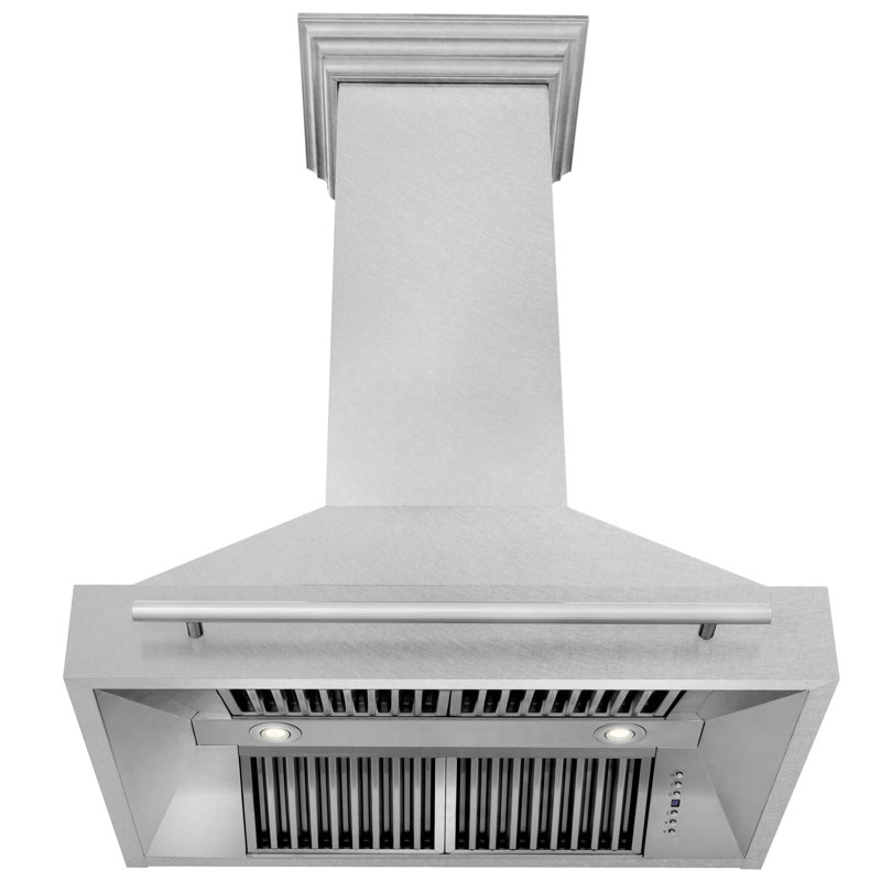 ZLINE 36" Fingerprint Resistant Stainless Steel Range Hood, Satin Stainless Steel