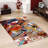 Vibrant Floral Design Printed Goblen Fabric Rug Ideal for Adding a Pop of Color to Any Room in Your Home-790112195