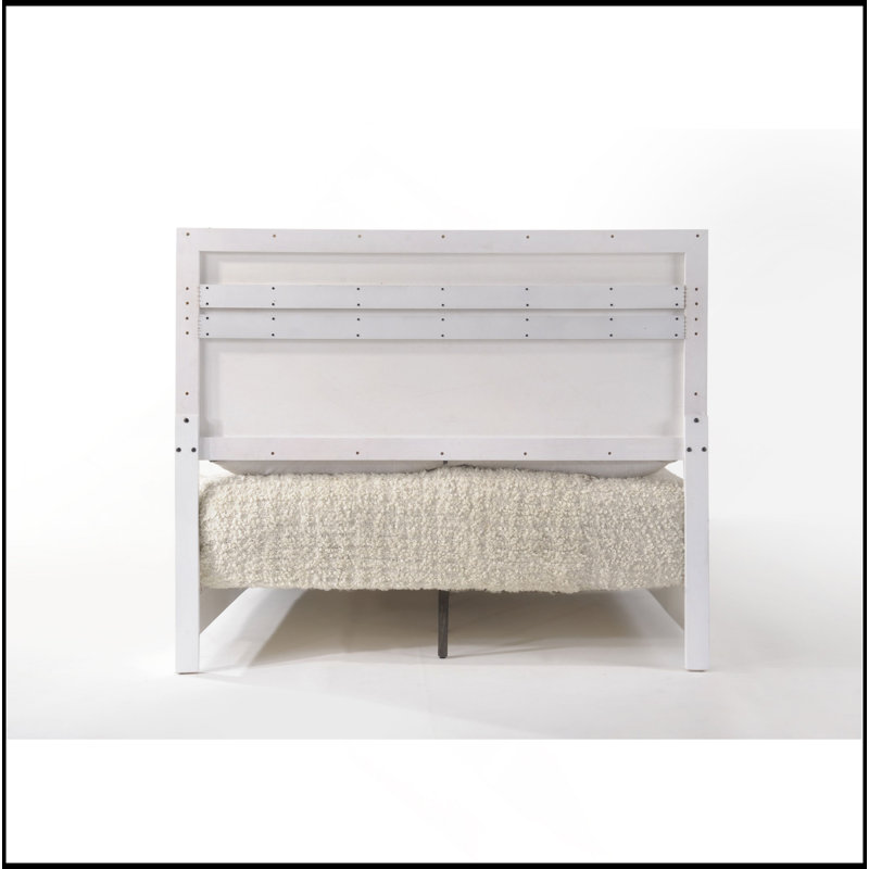 Grand lit blanc ultrabrillant