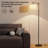 60" Floor Lamp With Adjustable Shade & 3 Color Temperatures For Living Room, Bedroom, Office