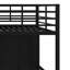 Lit mezzanine en métal avec table et garde-robe