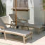 Chaise longue d'extérieur en tissu