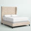 Lit tapissier standard à profil bas Winfree-559634221