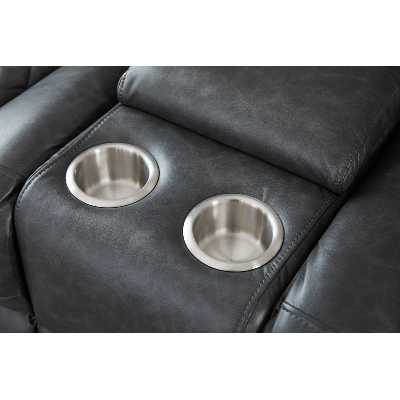 Canapé inclinable de 72,8 po Billington, Gris