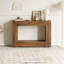 Farmhouse Rustic Wood Entryway Sofa Table with Storage-735512431
