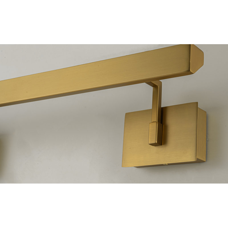 Dimmable Aluminum Wall Sconces, Brushed Gold
