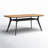Murcano 70" Modern Outdoor Dining Table with Trestle Base - Grade-A Teak & Aluminum Patio Table for 6