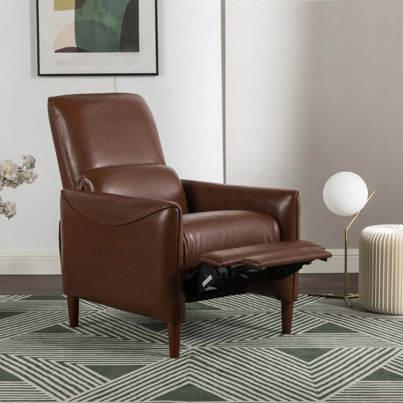 Wilkin Upholstery Push Recliner Chair, Cognac