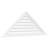 Triangle Surface Mount Non-Functional Brickmould Sill Frame PVC Gable Vent 11/12 Pitch-43315511