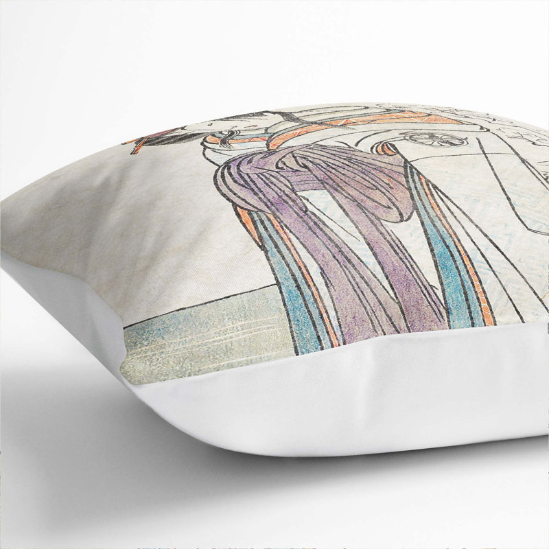 Square Throw Cushion, 40cm H x 40cm W x 15cm D, White