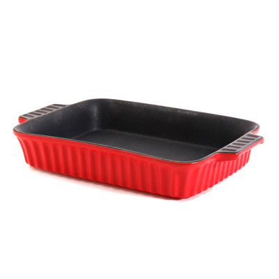 Cocotte à nervures rectangulaires rectangulaires ustensiles de marque ustensiles-pot