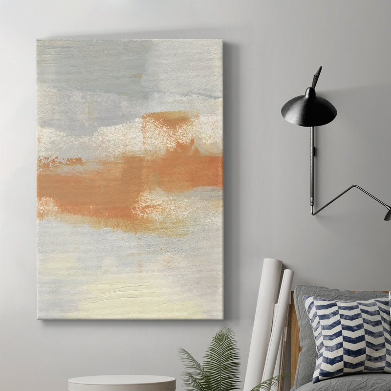 Amistie III - peinture sur toile tendue, H 36 po x l 24 po x P 1 po
