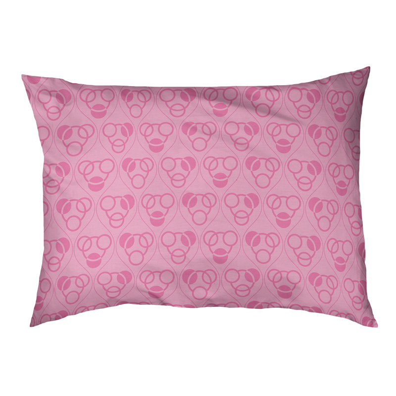Coussin pour chien Chen, Rose, Grand (l 50 po x P 40 po x H 7 po)