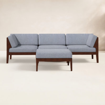 Deloris Acacia 4 - Person Modular Patio Conversation Set with Cushions