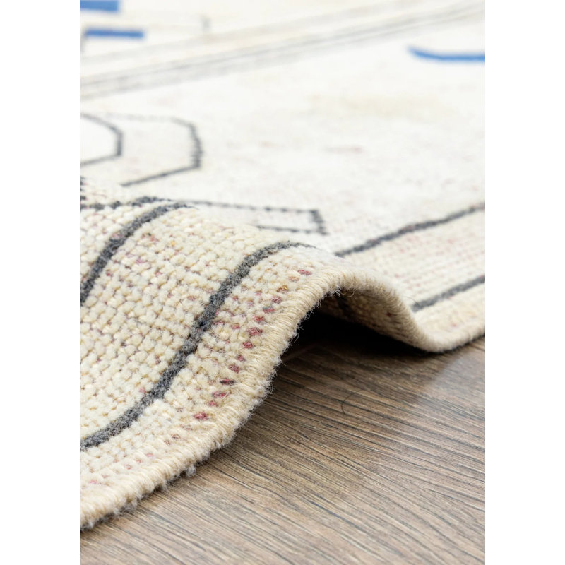 Tapis en laine tissé à la main Nevil