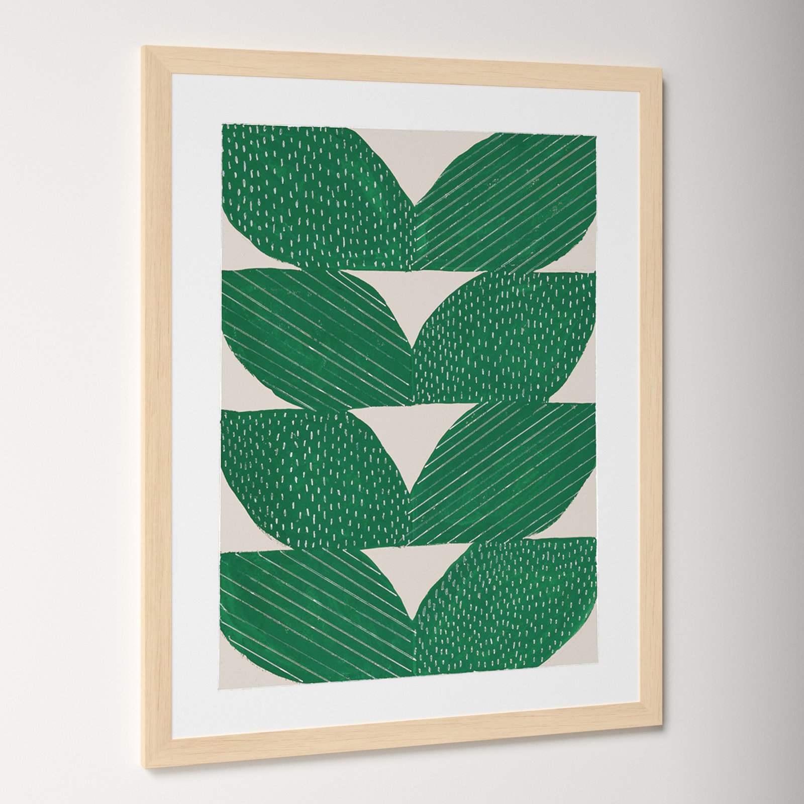 Chevron by Andrea Stokes, Brown, 50" H x 40" W x 1.25" D