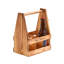 Porte-accessoires en bois pour 6 bouteilles