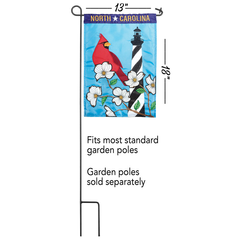 Drapeau de jardin en polyester 1 pi 6 po x 1 pi Sikora