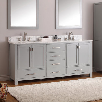 Souther 72" Double Bathroom Vanity Base Only