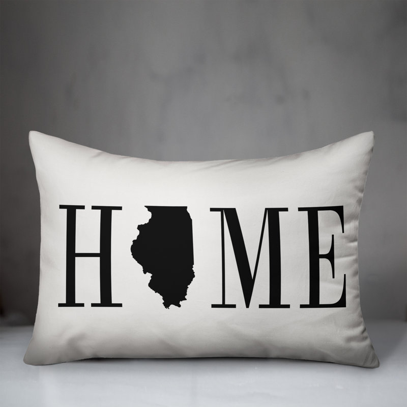 Alabama Home State Indoor/Outdoor Lumbar Pillow, Illinois