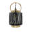 8.5"W Ford Lantern 1-Light Metal Pendant