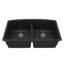 Ensemble d'évier de cuisine à double cuve 50/50 Karran Quartz 32-1 / 2 "X 19-1 / 2"-50597902