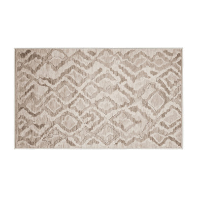 Tapis beige lavable à la machine