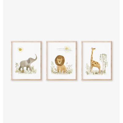 Safari, reproduction d'art non encadrée