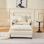 Chaise d'appoint moderne avec repose-pieds 39,4 po