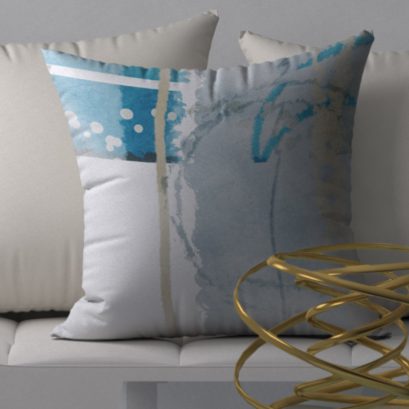 Housse de coussin carrée raffinée drool, 20 po x 20 po