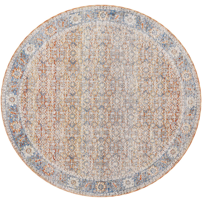Oriental Indoor Rug, Round 6'7"