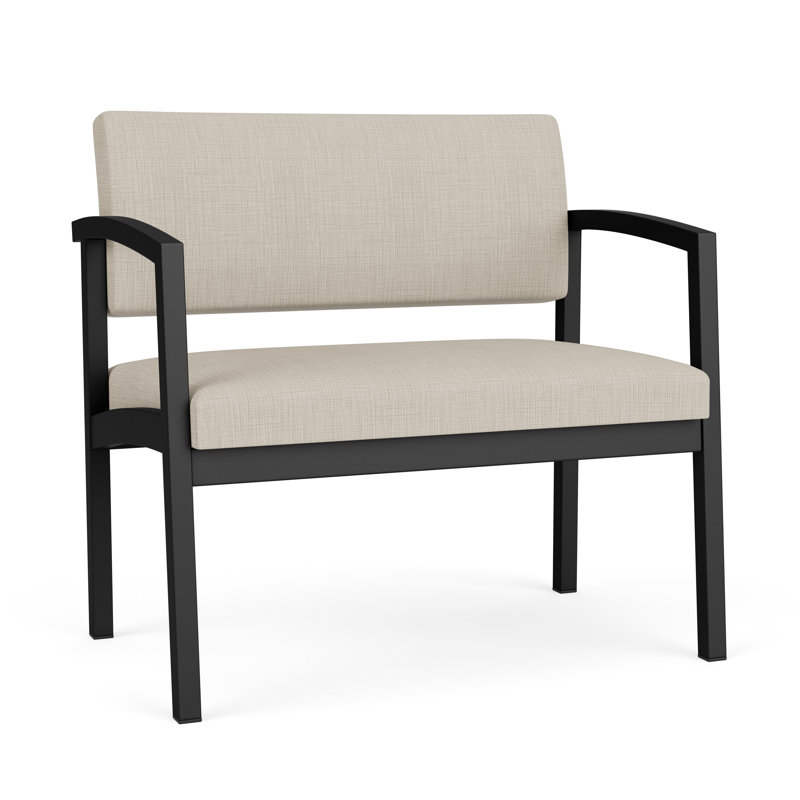 Chaise en acier Lenox, Noir, Plot Line neutre