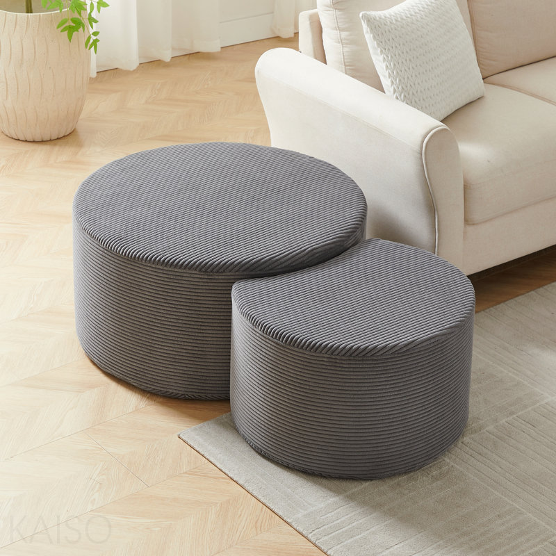 Ensemble de tables basses gigognes 2P, Grey