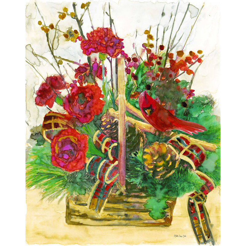 Panier de Noël, H 32 po x l 24 po