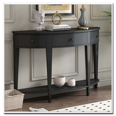 Modern Curved Console Table Sofa Table