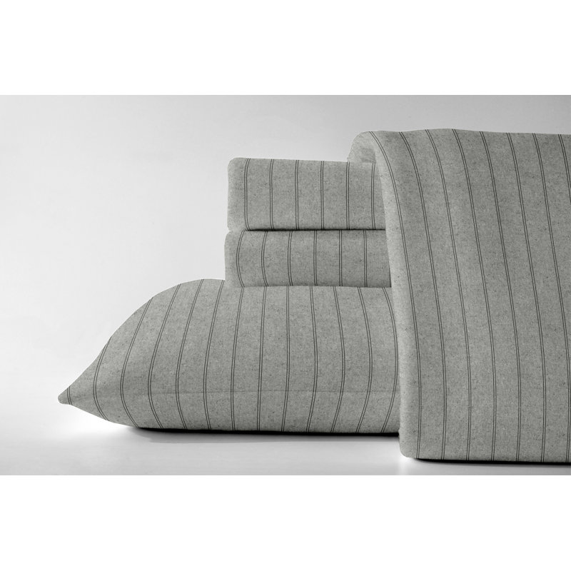 Flannel Striped Sheet Set, Queen