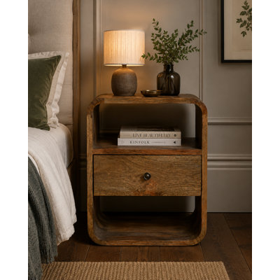 Ocala 40cm W Solid Wood Bedside Table