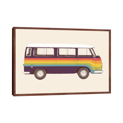 Van Rainbow by Florent Bodart - Print on Canvas
