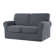 Elastic Textured Grid Combination Box Cushion Loveseat Slipcover