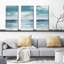 «Blue Silver», reproduction sur toile 3 pièces-379360328