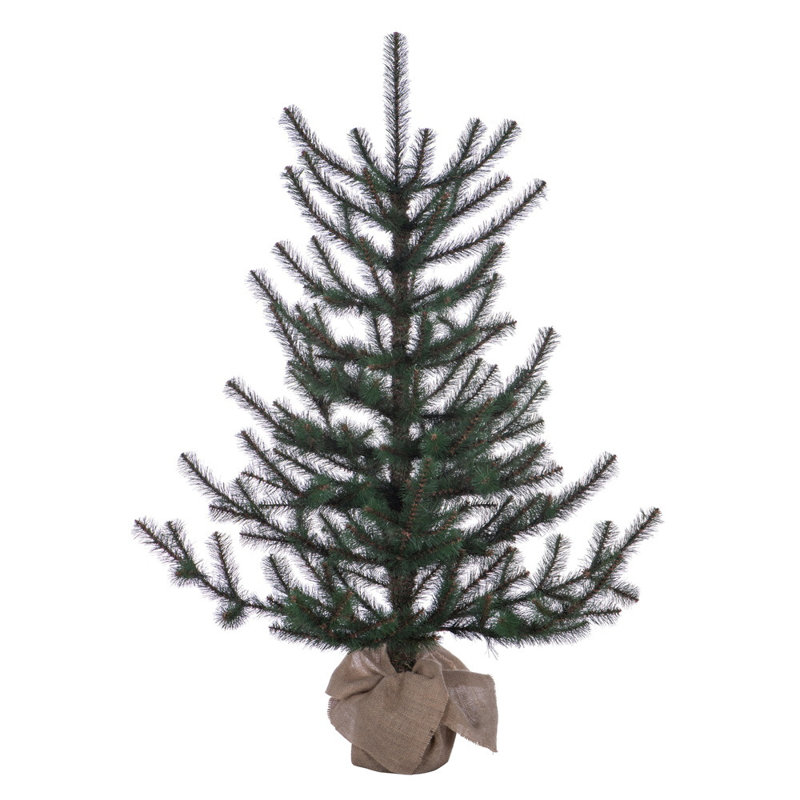 Arbre de Noël artificiel en bois de pin Tabiona, 4"