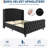 Bed Frame with Deep Button Tufted Wingback Headboard and Footboard, Velvet Upholstered Platform Bed Frame, No Box Spring Needed, Easy Assemble-1481038955-1481038956