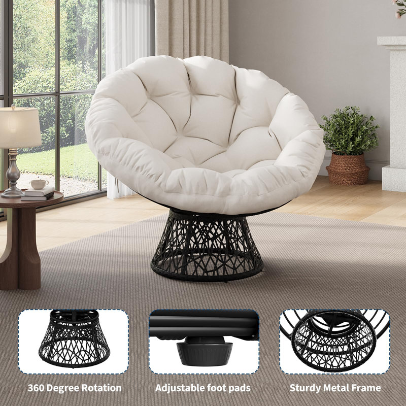 Upholstered Accent Chair, Beige