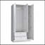 Armoire Haddam, chambre à coucher, blanc-1096974265