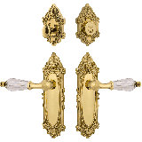 Nostalgic Warehouse Victorian Entry Set with Parlour Crystal Lever