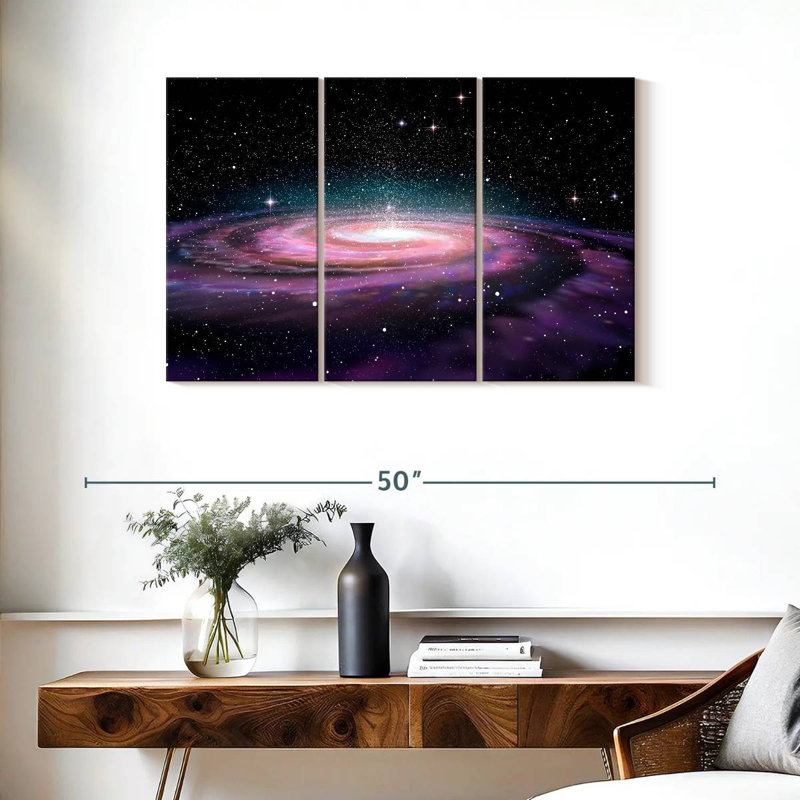 Oberle Deep Space Spiral Galaxy, 24" H x 38" W