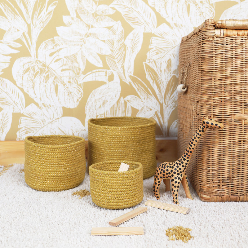 ENSEMBLE DE 3 PANIERS ILSE, Honey