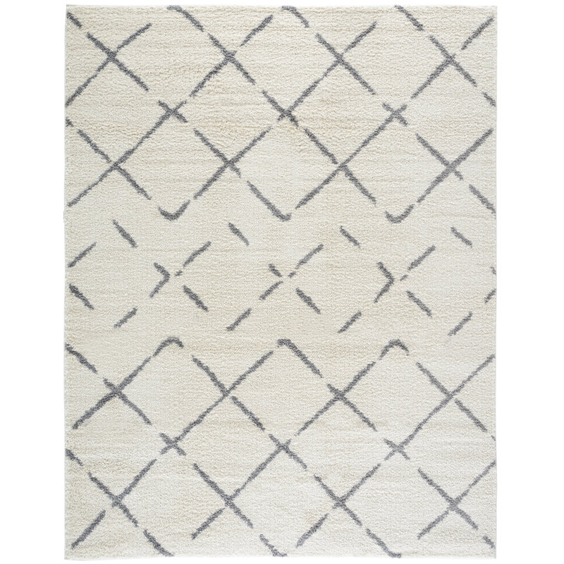 Arizona Shag Performance Abstract Indoor Rug, Rectangle 8' x 10'