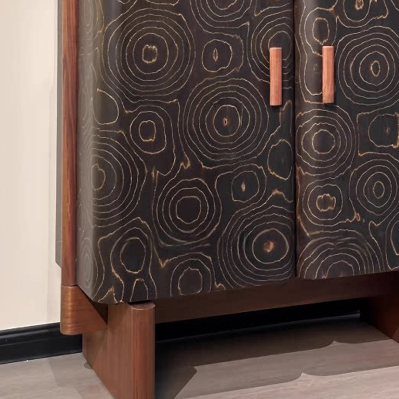 Armoire d'appoint moderne en bois avec portes
