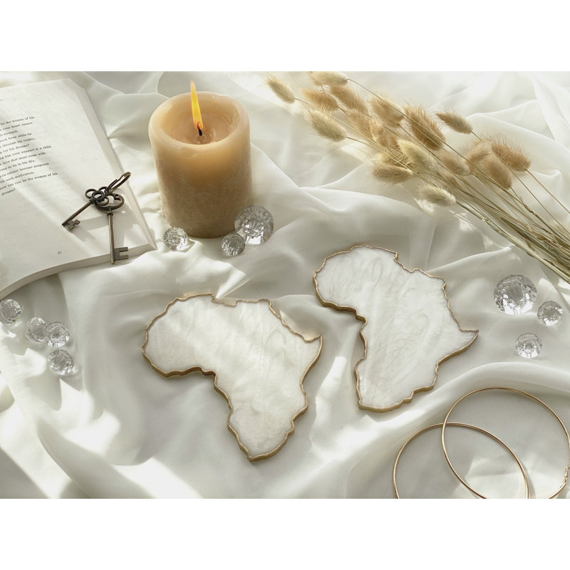 Ivory Africa Coasters